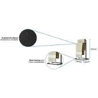 Kit Porta Toalha Duplo E Lixeira Para Banheiro Level Preto