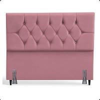 Cabeceira Para Cama Casal 140 Cm Brenda Com Frame Suede Rose - 2