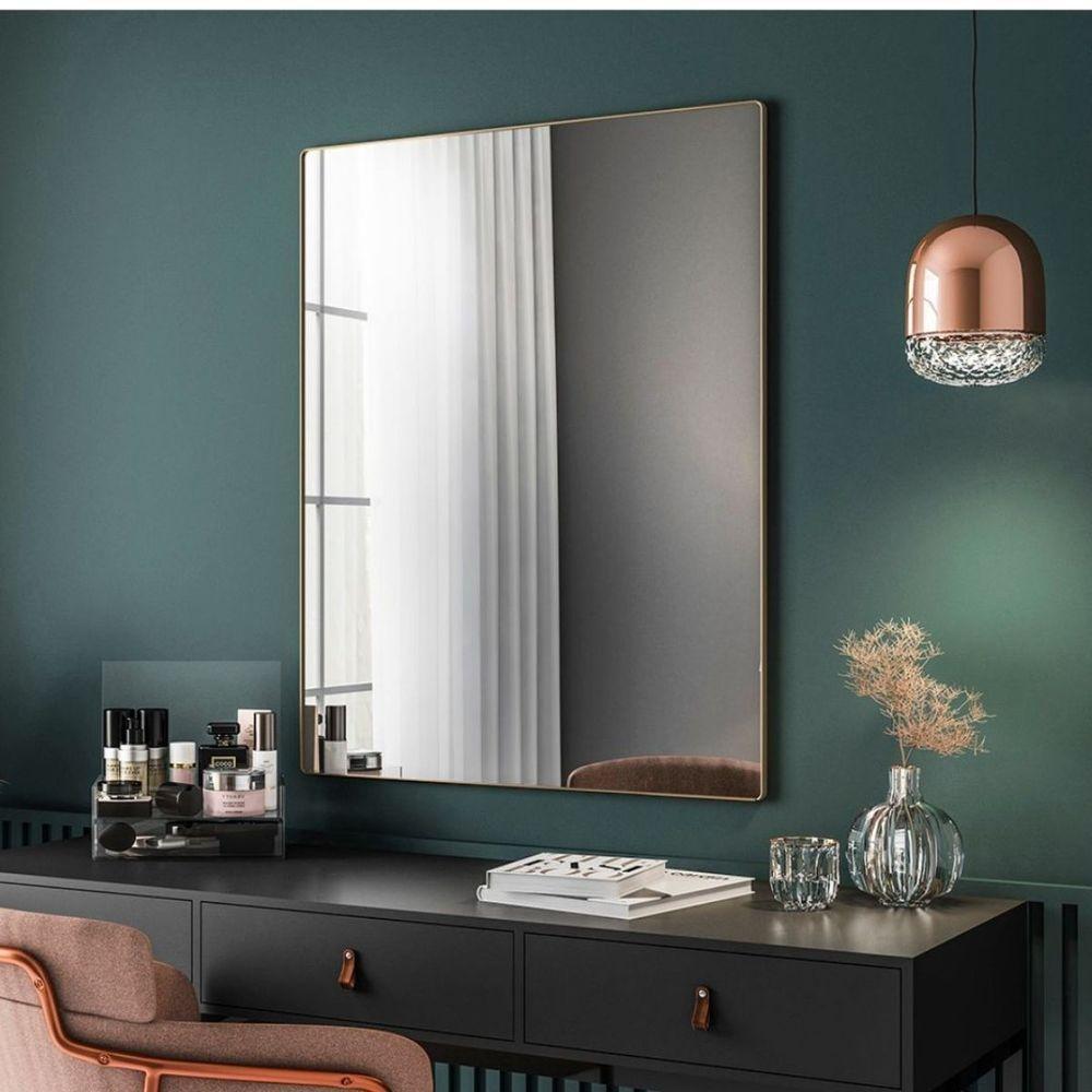 Espelho Decorativo Star Com Moldura Dourado - 2