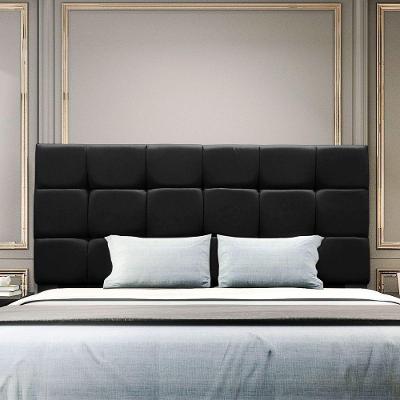 Cabeceira King 195 Cm Estofada Malta Em Suede Com Frame Preto