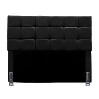 Cabeceira King 195 Cm Estofada Malta Em Suede Com Frame Preto - 2