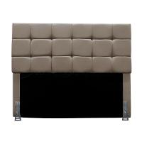 Cabeceira King 195 Cm Estofada Malta Em Suede Com Frame Bege Escuro - 2