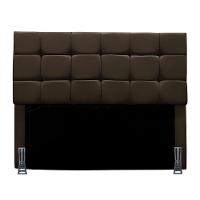 Cabeceira King 195 Cm Estofada Mali Em Suede Com Frame Marrom - 1