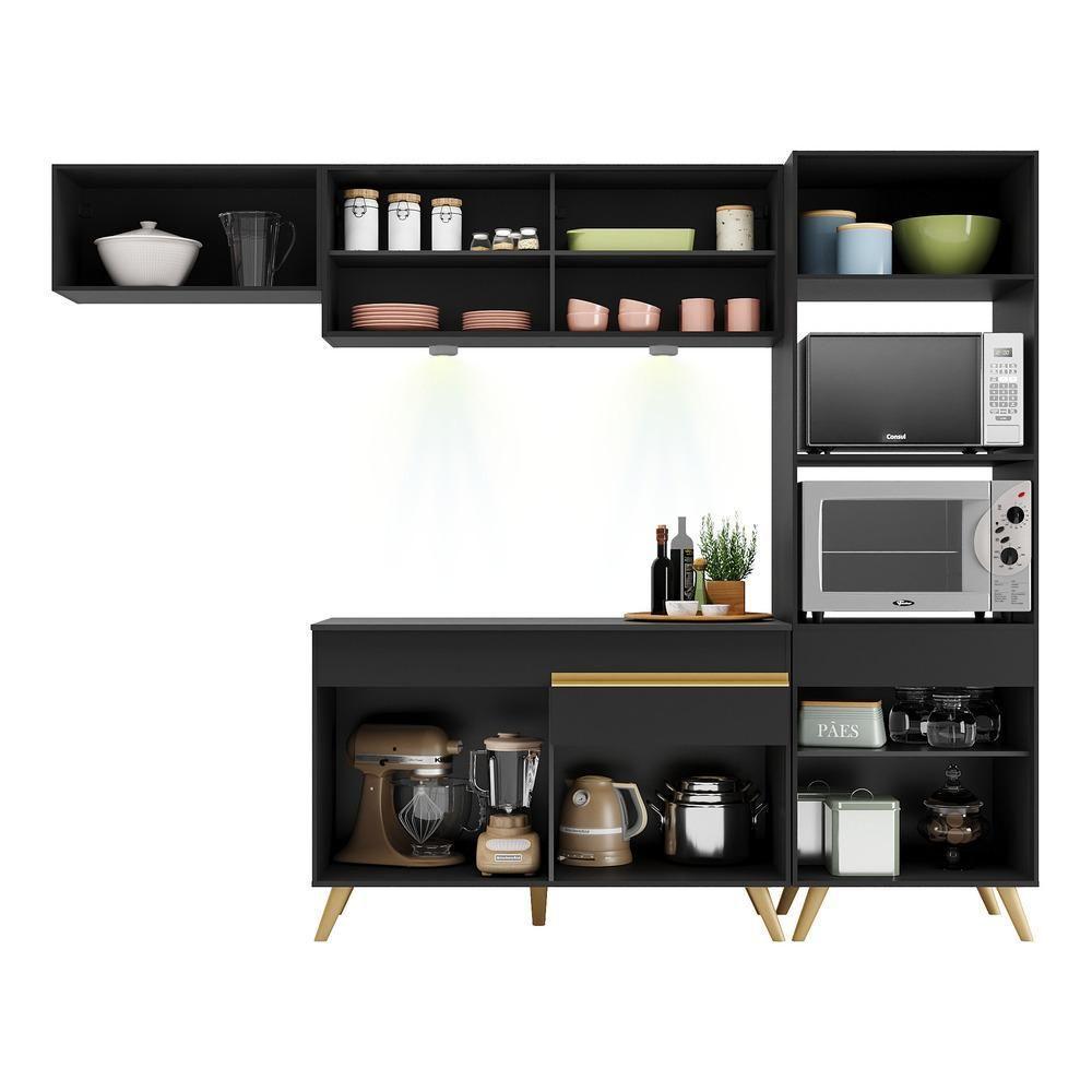 Cozinha Compacta 4 Peças Com Leds Veneza Up Multimóveis - 2