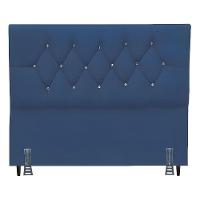 Cabeceira Para Cama Casal 140 Cm Analu Com Frame Suede Azul Marinho - 2
