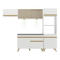 Cozinha Compacta 4 Peças Com Leds Veneza Up Multimóveis - 1