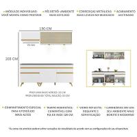 Cozinha Compacta 4 Peças Com Leds Veneza Up Multimóveis - 6