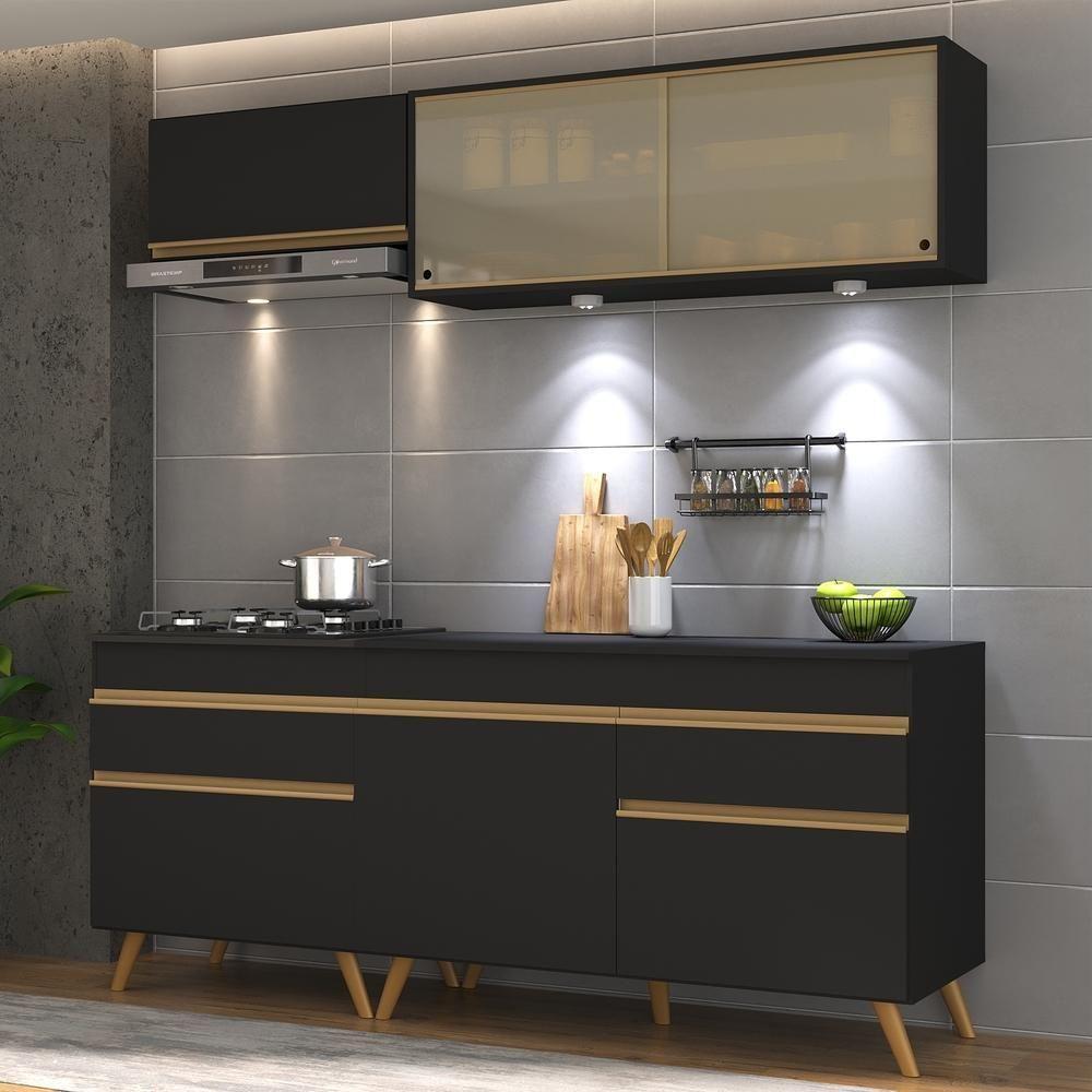 Cozinha Compacta 4 Peças Com Leds Veneza Up Multimóveis - 4