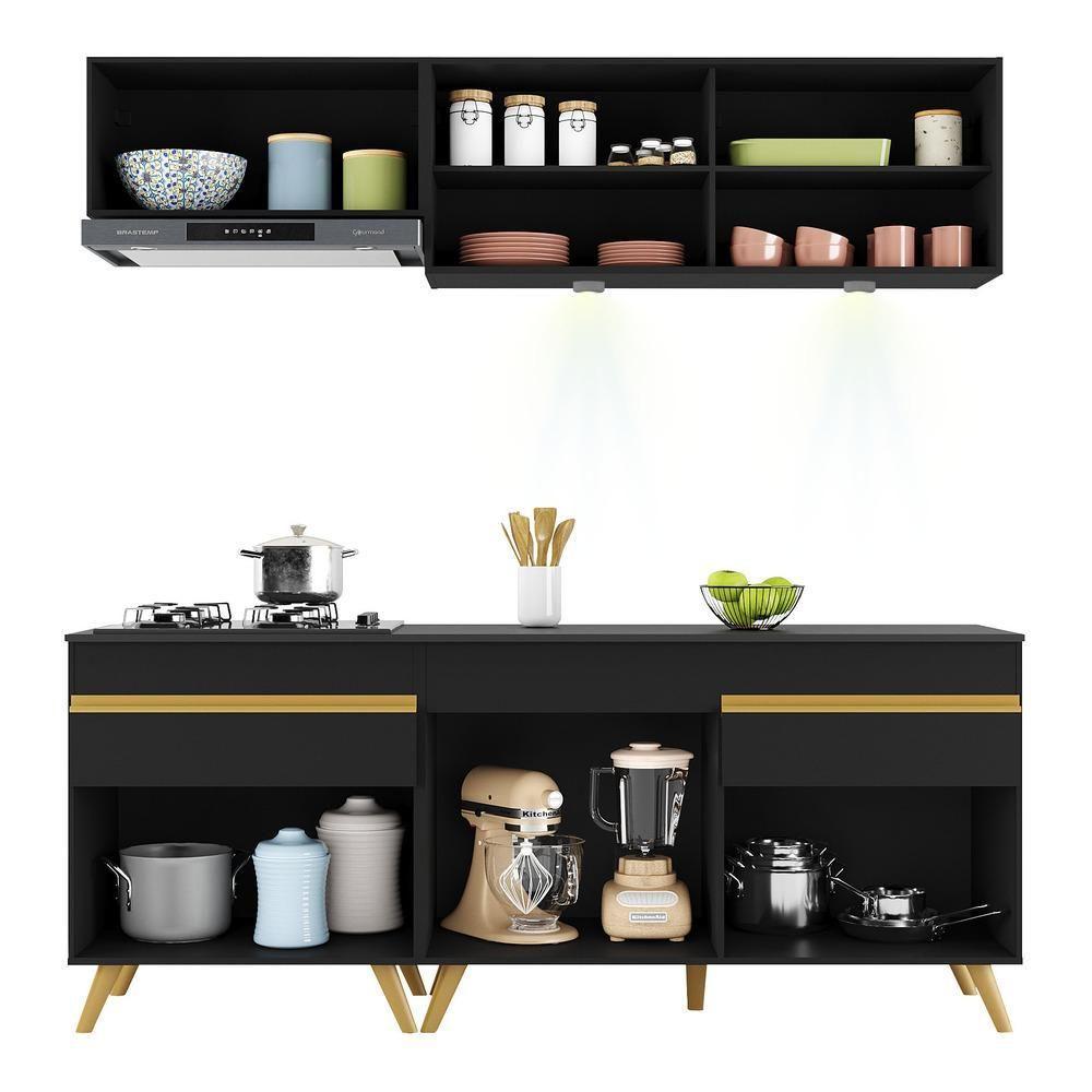 Cozinha Compacta 4 Peças Com Leds Veneza Up Multimóveis - 5