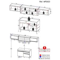Cozinha Compacta 4 Peças Com Leds Veneza Up Multimóveis - 6