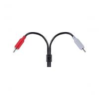 Cabo De áudio 2 Rca Macho Para P2 3.5mm Macho 28awg Puro Cobre 2 Metros - P2r35-2