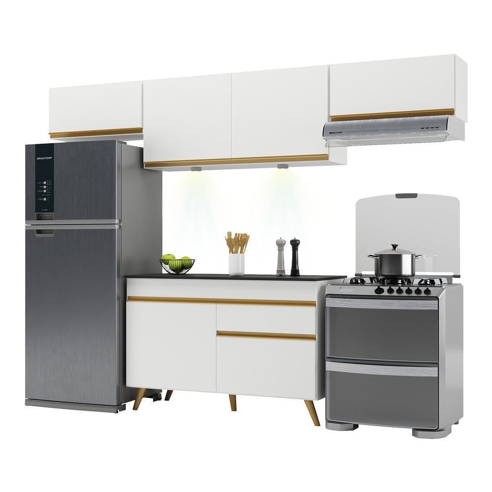 Cozinha Compacta 4 Peças Com Leds Veneza Up Multimóveis - 4