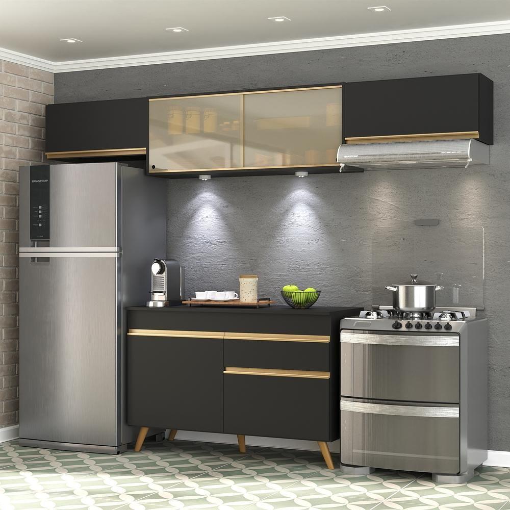 Cozinha Compacta 4 Peças Com Leds Veneza Up Multimóveis - 6