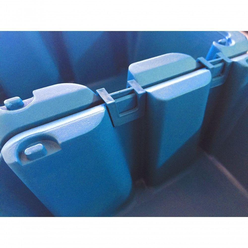 Kit 54 Clipe Organização Gaveta 5 Azul Presto - 2