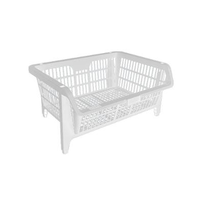 Cesto Expositor Médio Empilhável Branco Presto