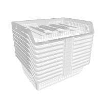 Cesto Expositor Médio Empilhável Branco Presto - 2