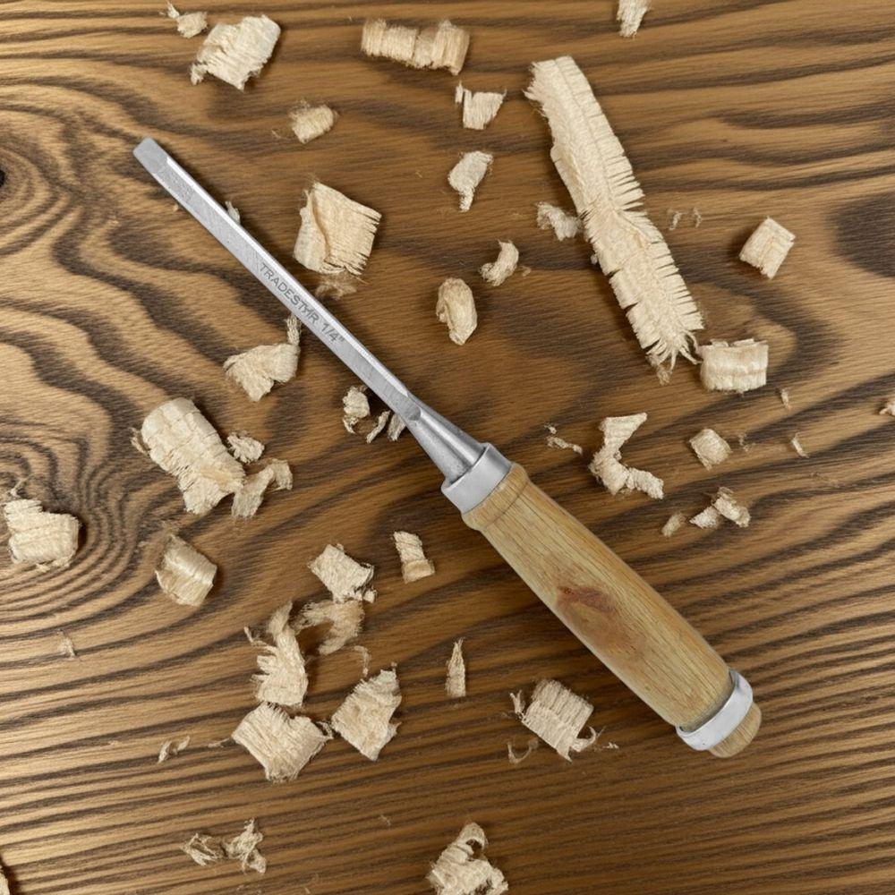 Formão 1-4'' Aço Cabo Madeira Tradestar - 6