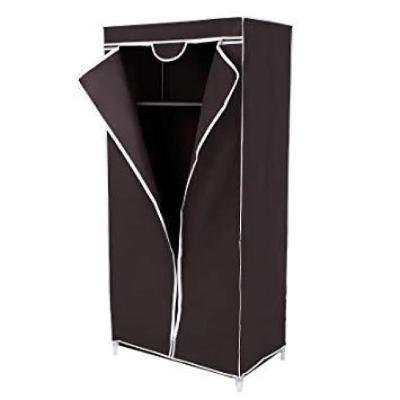 Guarda Roupa Armario Multifuncional Portatil Arara Cabideiro Dobravel Organizador Camping Preto