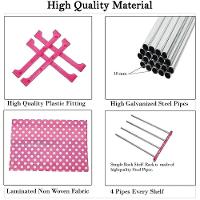 Estante Porta 4 Prateleiras Livros Organizador Brinquedos Modular Quarto Lavanderia Objetos Cozinha