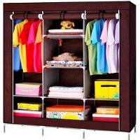 Guarda Roupa Grande Armario Portatil Sapateira Cabideiro Arara Praia Camping Viagem Prateleiras