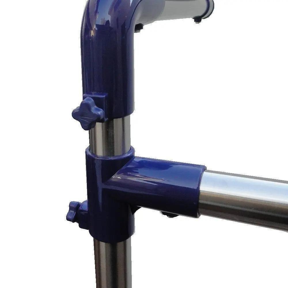 Varal Chao Ajustavel Arara Aco Roupas Secador Cabideiro Inox Multiuso - 4