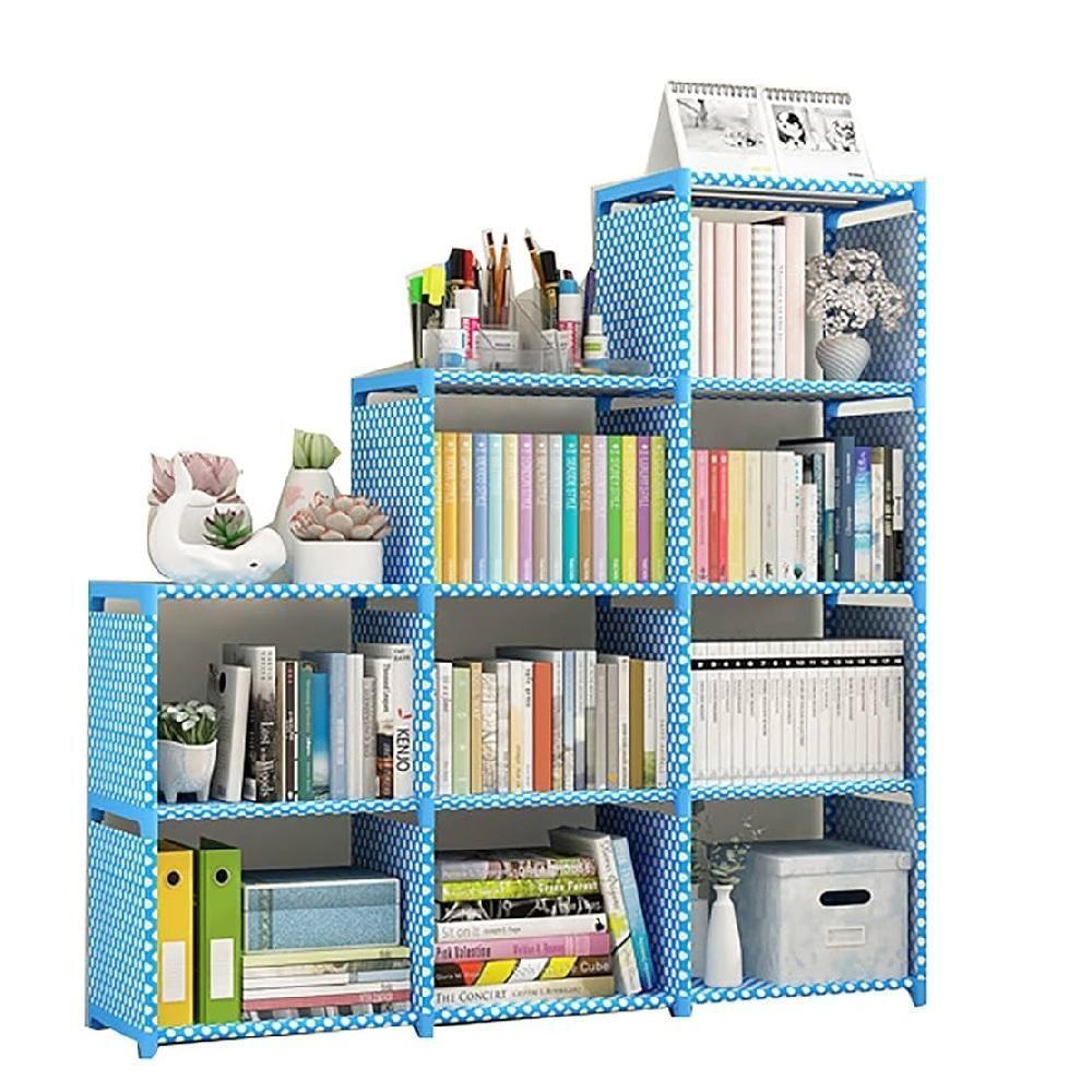 Estante Modular Livros Porta 4 Prateleiras Organizador Brinquedos Quarto Lavanderia Objetos Cozinha - 6