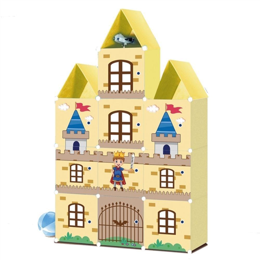 Armario Infantil Roupa Plastico Guarda Portatil Organizador Brinquedos E Sapateira 13 Modulos - 1