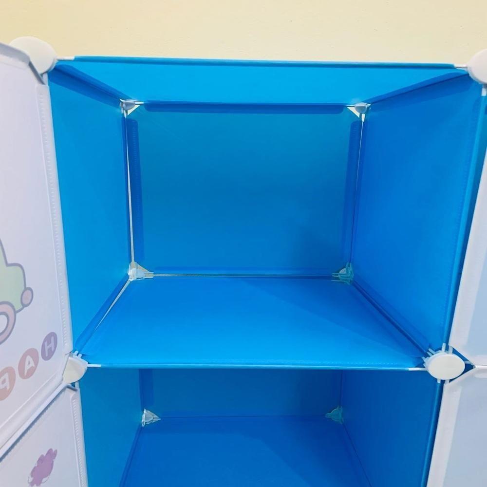 Guarda Roupa Portatil Armario Infantil Modular Organizador Brinquedos Sapateira 6 Portas - 5