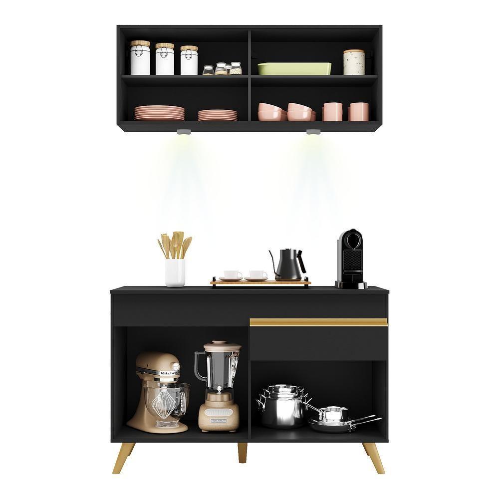 Cozinha Compacta 2 Peças Com Leds Veneza Up Multimóveis - 4