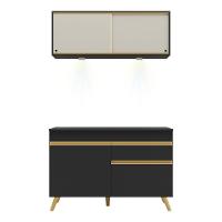 Cozinha Compacta 2 Peças Com Leds Veneza Up Multimóveis - 1