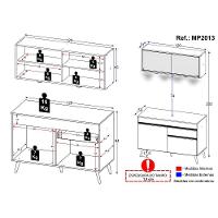 Cozinha Compacta 2 Peças Com Leds Veneza Up Multimóveis - 3