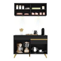 Cozinha Compacta 2 Peças Com Leds Veneza Up Multimóveis