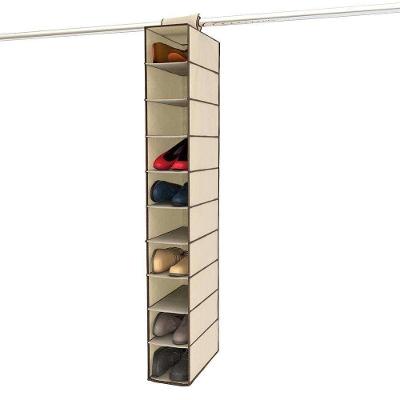 Estante Sapateira 10 Divisorias Vertical Organizador Cabideiro Armario Prateleiras Closet