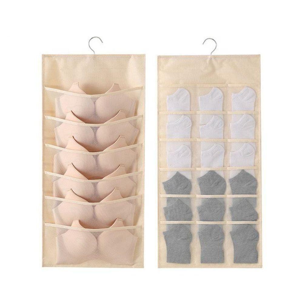 Cabide Organizador 20 Bolsos Divisorias Porta Sutia Closet Joias Guarda Roupa - 2