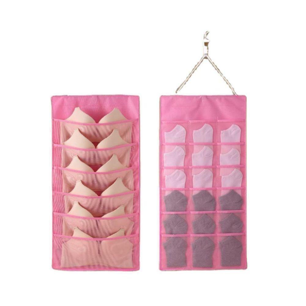 Cabide Organizador 20 Bolsos Divisorias Porta Sutia Closet Joias Guarda Roupa - 4