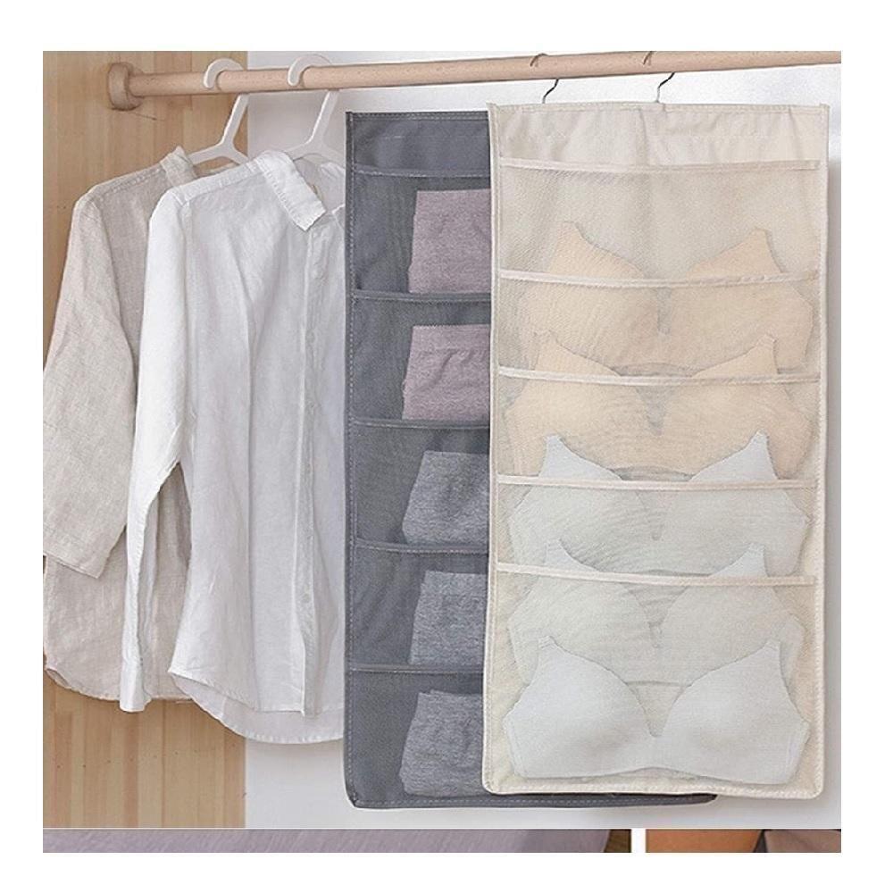 Cabide Organizador 20 Bolsos Divisorias Porta Sutia Closet Joias Guarda Roupa - 5