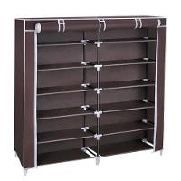 Sapateira Dupla 6 Prateleiras Estante Organizador 2 Em 1 Guarda Roupa Grande Armario Portatil