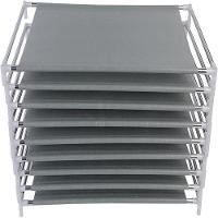 Sapateira Dupla 6 Prateleiras Estante Organizador 2 Em 1 Guarda Roupa Grande Armario Portatil - 6