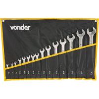 Jogo Chave Combinada 6-32mm Cromo Vanádio Cromada 15 Vonder - 2