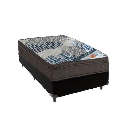 Ortobom Superpocket Solteiro Molas Ensacadas D26 Box Bege Preto