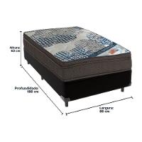 Ortobom Superpocket Solteiro Molas Ensacadas D26 Box Bege Preto - 5