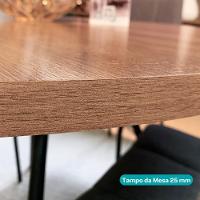 Conjunto Sala De Jantar 4 Cadeiras Domani Rosê Carraro - 5