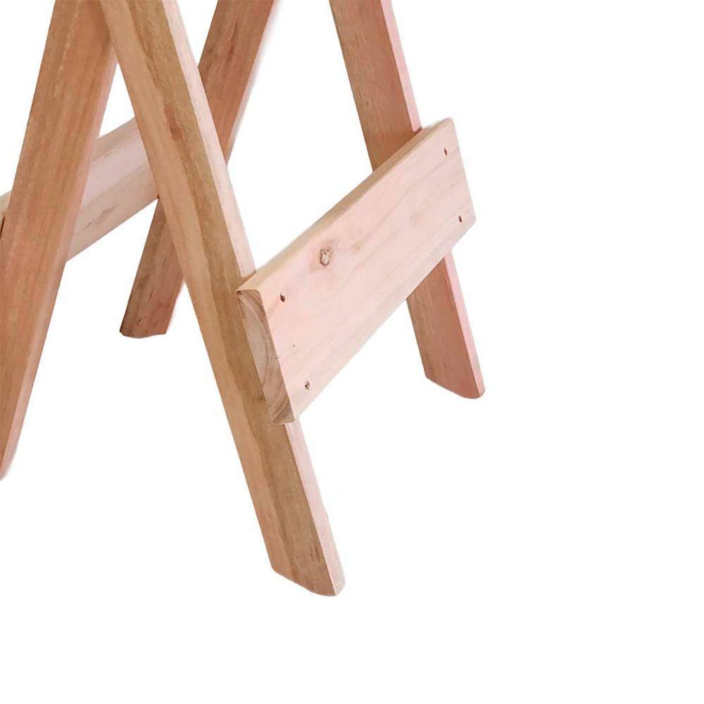 Banqueta Eucalipto Dobrável Ideal Para Bistrô Ou Bar Natural - 7