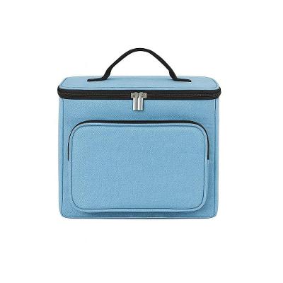 Bolsa Térmica Portátil Com Alça Ajustável – Conserva Alimentos E Bebidas, Marmita, Lancheira Para Viagem - Azul
