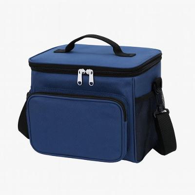 Bolsa Térmica Portátil Com Alça Ajustável – Conserva Alimentos E Bebidas, Marmita, Lancheira Para Viagem - Azul