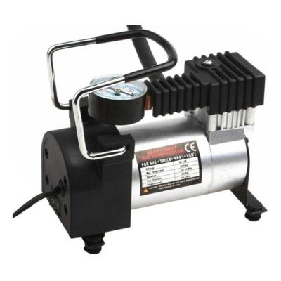 Mini Compressor 12v Automotivo Ar Multiuso Metal Manometro Calibrador E Inflador Pneu Bola Balão