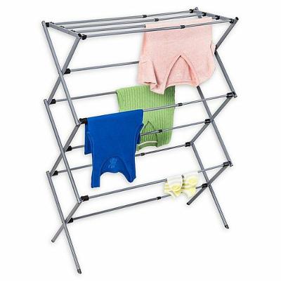 Varal Chao Roupas Dobravel Secador Telescopico Vertical Extensivel 11 Grades Portatil