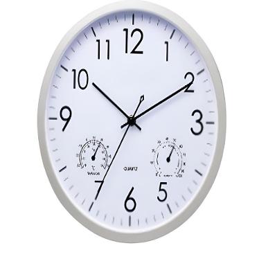 Relogio Parede Termometro Higrometro Completo Medidor Temperatura Decorativo Escritorio Vintage