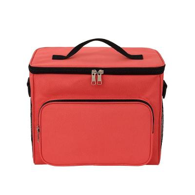 Bolsa Térmica Portátil Com Alça Ajustável – Conserva Alimentos E Bebidas, Marmita, Lancheira - Vermelho