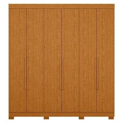 Guarda Roupa Casal Viny A02 6 Portas Bater 3 Gavetas Cinamomo MDP Mpozenato
